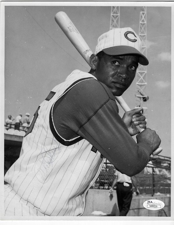 Autographed Chico Ruiz Cincinnati Reds Original Wire 8x10  photo with JSA COA