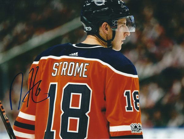 Autographed RYAN STROME 8X10 Edmonton Oilers Photo