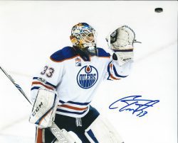 Autographed CAM TALBOT 8X10 Edmonton Oilers Photo