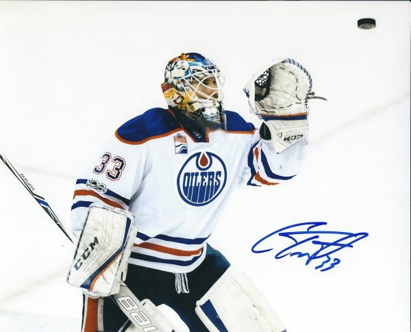 Autographed CAM TALBOT 8X10 Edmonton Oilers Photo