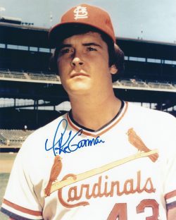 AUTOGRAPHED MIKE GARMAN 8X10 St. Louis Cardinals photo
