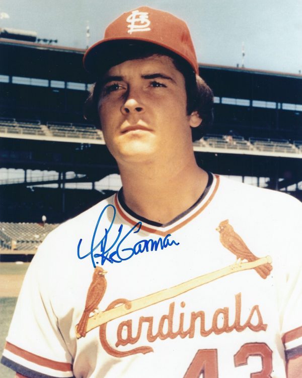 AUTOGRAPHED MIKE GARMAN 8X10 St. Louis Cardinals photo