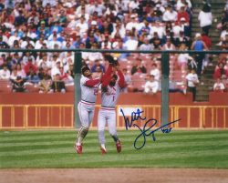 AUTOGRAPHED MILT THOMPSON 8X10 St. Louis Cardinals photo