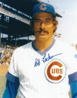AUTOGRAPHED  BOB LOCKER 8X10 Chicago Cubs photo