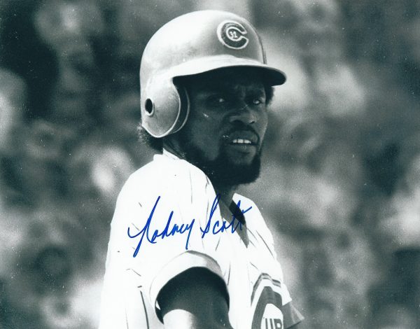 AUTOGRAPHED RODNEY SCOTT 8X10 Chicago Cubs Photo