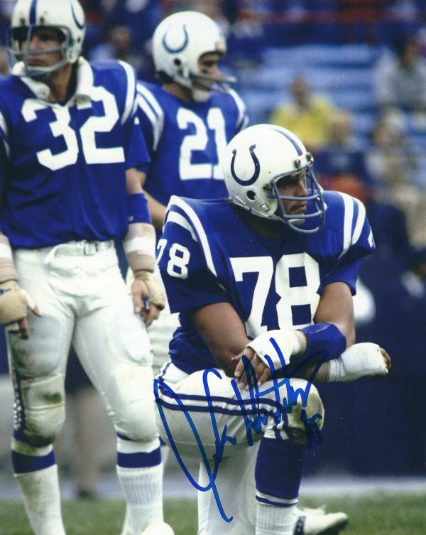 Autographed  8X10  John Dutton Baltimore Colts photo