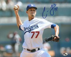AUTOGRAPHED Carlos Frias 8x10 Los Angeles Dodgers photo