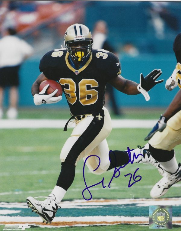 AUTOGRAPHED 8x10 photo LAMAR SMITH New Orleans Saints