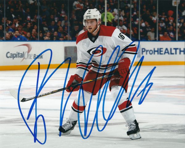AUTOGRAPHED ELIAS LINDHOLM 8X10 CAROLINA HURRICANES Photo