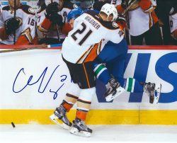 Autographed CHRIS WAGNER 8X10 Anaheim Ducks Photo