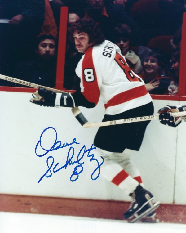 Autographed DAVE SCHULTZ 8x10 Philadelphia Flyers Photo
