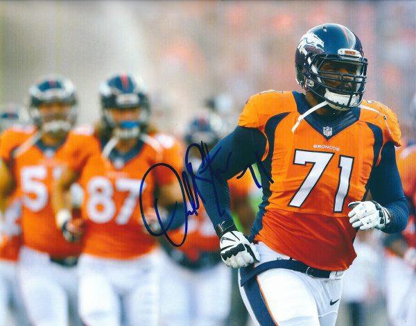 Autographed DONALD STEPHENSON  8X10 Denver Broncos Photo