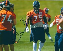 Autographed MENELIK WATSON  8X10 Denver Broncos Photo