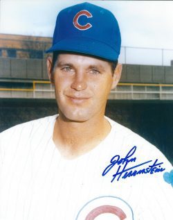 AUTOGRAPHED JOHN HERRNSTEIN 8x10 Chicago Cubs Photo