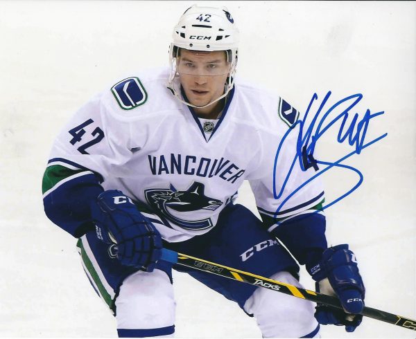 Autographed ALEXANDER BURMISTROV 8X10 Vancouver Canucks Photos