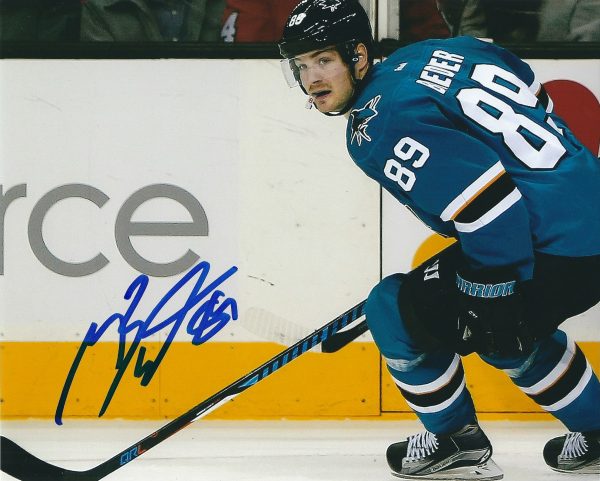 Autographed MIKKEL BOEDKER 8X10 San Jose Sharks photo