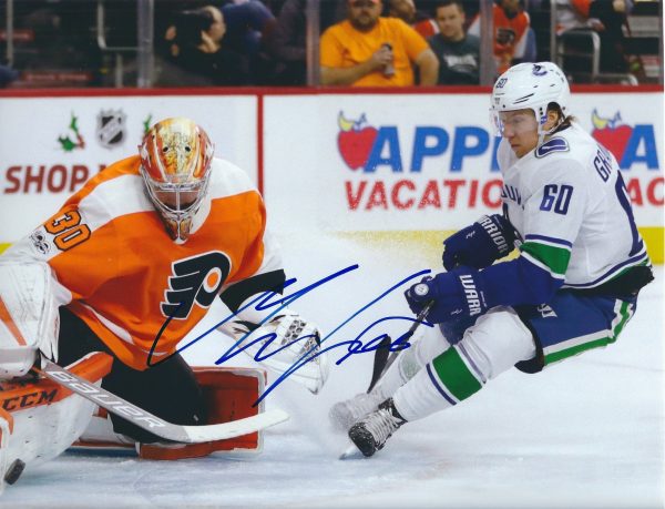 Autographed MARKUS GRANLUND 8X10 Vancouver Canucks Photos