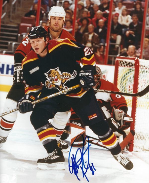 Autographed MARK PARRISH 8x10 Florida Panthers Photo