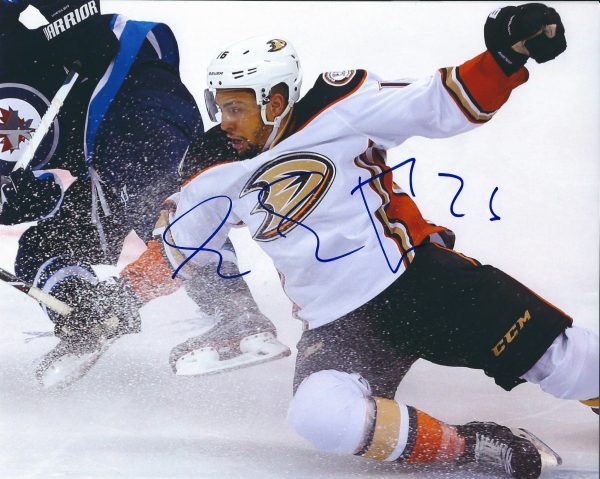 Autographed  EMERSON ETEM 8X10 Anaheim Ducks Photo