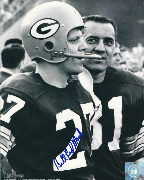 Autographed BILL RED MACK Green Bay Packers Photo