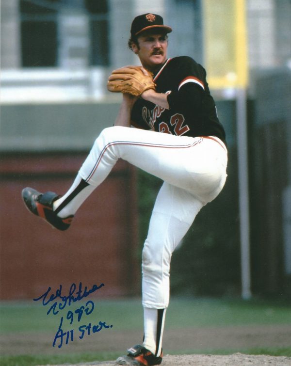 AUTOGRAPHED ED WHITSON 8X10 San Francisco Giants Photo