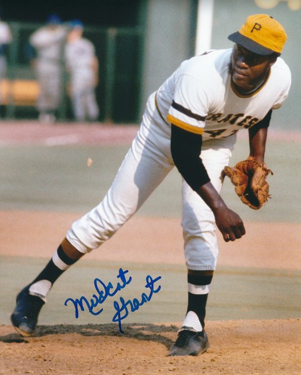 Autographed JIM MUDCAT GRANT 8X10 Pittsburgh Pirates Photo