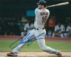 AUTOGRAPHED CHRIS DUNCAN 8X10 St. Louis Cardinals photo