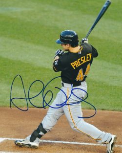 Autographed ALEX PRESLEY 8X10 Pittsburgh Pirates Photo
