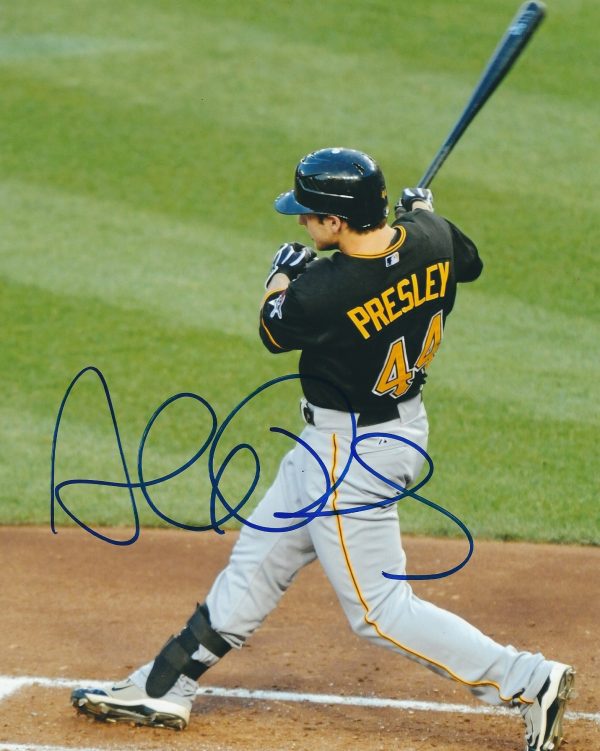 Autographed ALEX PRESLEY 8X10 Pittsburgh Pirates Photo