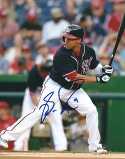Autographed BEN REVERE 8X10 Washington Nationals Photo