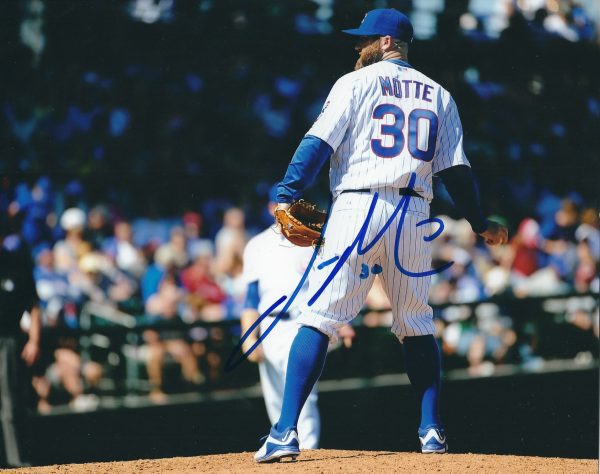 AUTOGRAPHED JASON MOTTE 8X10 Chicago Cubs Photo