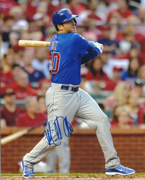 AUTOGRAPHED MIKE OLT 8X10 Chicago Cubs Photo