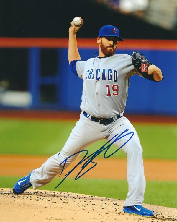 AUTOGRAPHED DAN STRAILY 8X10 Chicago Cubs Photo