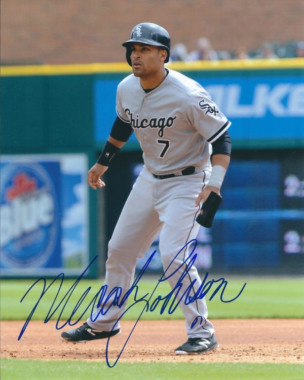 AUTOGRAPHED MICAH JOHNSON  8X10 Chicago White Sox Photo