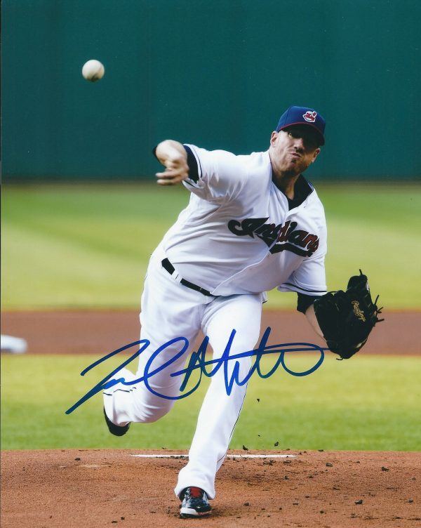 AUTOGRAPHED ZACH MCALLISTER 8X10 Cleveland Indians Photo