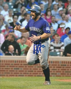 AUTOGRAPHED MICHAEL MCKENRY 8X10 Colorado Rockies Photo