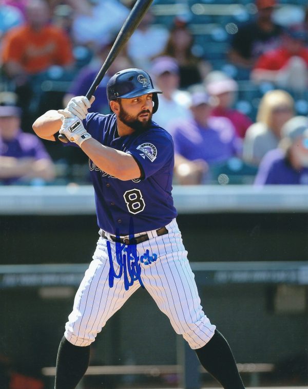 AUTOGRAPHED MICHAEL MCKENRY 8X10 Colorado Rockies Photo