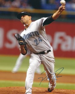 AUTOGRAPHED RICKY ROMERO 8X10 Toronto Blue Jays Photo