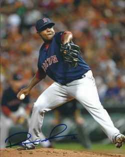 AUTOGRAPHED RUBBY DE LA ROSA 8X10 Boston Red Sox photo