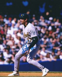 AUTOGRAPHED DAVE MAGADAN 8X10 Oakland A's Photo