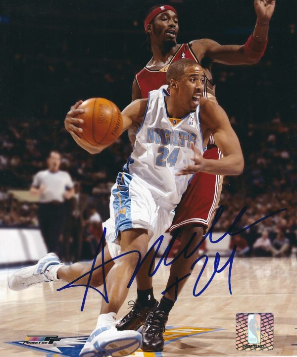 AUTOGRAPHED ANDRE MILLER 8X10 Denver Nuggets Photo