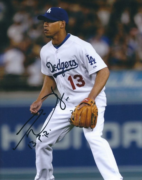 AUTOGRAPHED IVAN DEJESUS JR 8x10 Los Angeles Dodgers photo