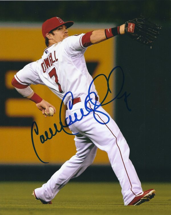 AUTOGRAPHED COLLIN COWGILL 8X10 Los Angeles Angels Photo