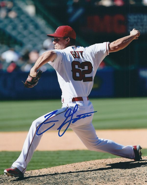 AUTOGRAPHED TREVOR GOTT 8X10 Los Angeles Angels Photo