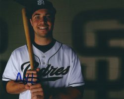 AUTOGRAPHED AUSTIN HEDGES 8X10 San Diego Padres photo