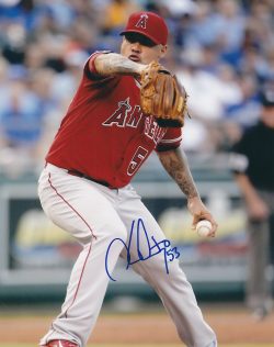 AUTOGRAPHED HECTOR SANTIAGO 8X10 Los Angeles Angels Photo