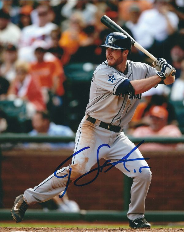 AUTOGRAPHED CORY SPANGENBERG 8X10 San Diego Padres photo
