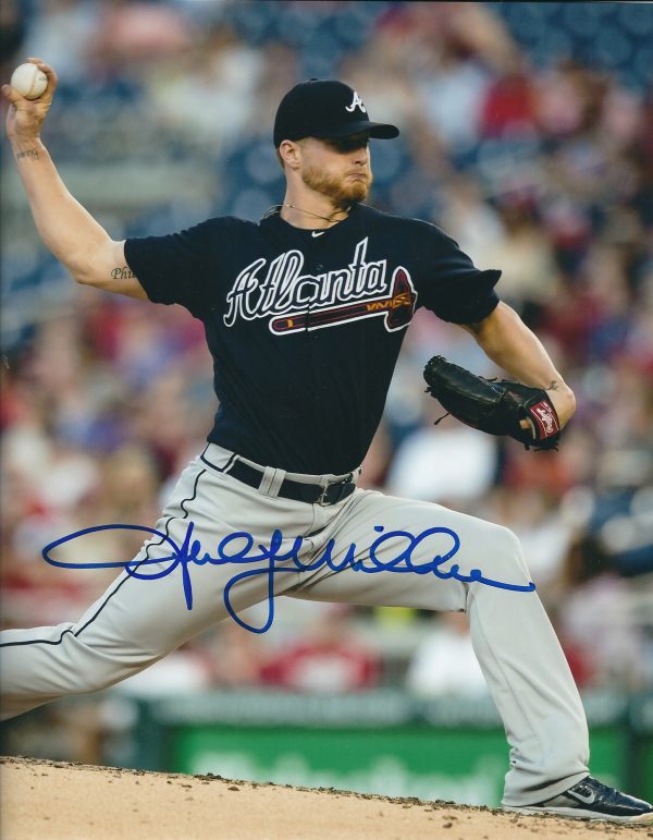 AUTOGRAPHED SHELBY MILLER 8X10 Atlanta Braves photo