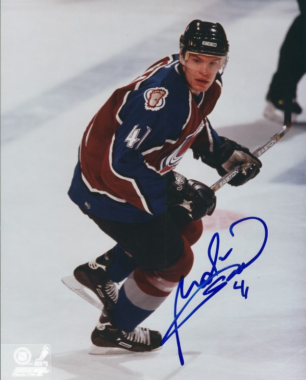Autographed MARTIN SKOULA 8x10 Colorado Avalanche Photo