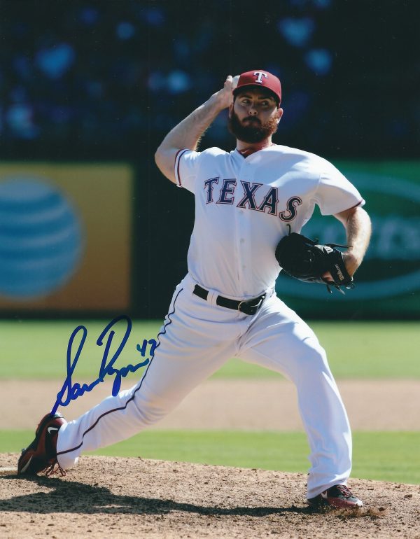 AUTOGRAPHED SAM DYSON 8X10 Texas Rangers Photo